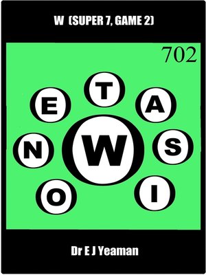 cover image of W (Super 7, Game 2--a New Word Game)